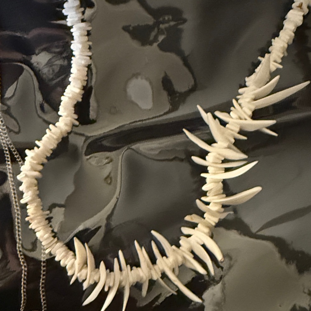 White Shell Necklace Set - Picture 4 of 6